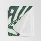 Tropical Leaves 4 Throw Blanket Gallery Image 3