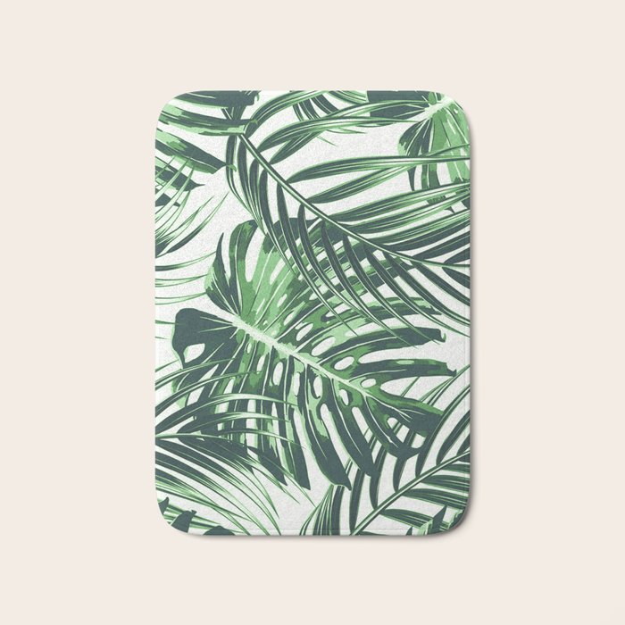 Tropical Leaves 4 Bath Mat Gallery Image 1