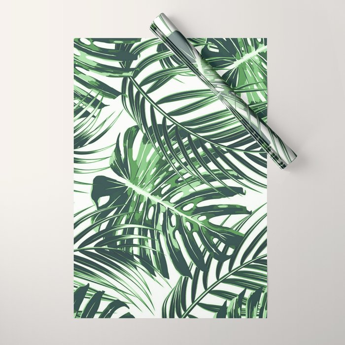 Tropical Leaves 4 Wrapping Paper Gallery Image 1
