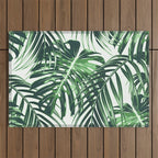 Tropical Leaves 4 Outdoor Rug Gallery Image 1