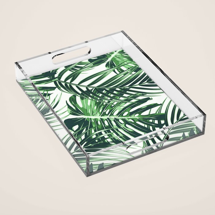 Tropical Leaves 4 Acrylic Tray Gallery Image 1