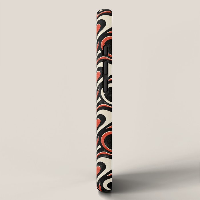 Sweethearts - red, black, and cream iPhone Case Gallery Image 2