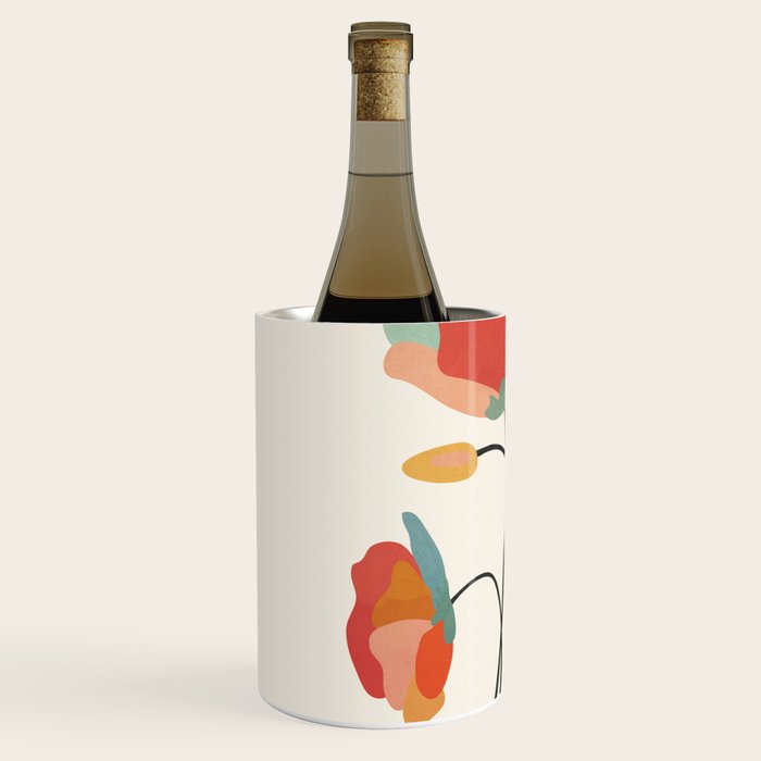 Colorful Flowers Wine Chiller Gallery Image 2