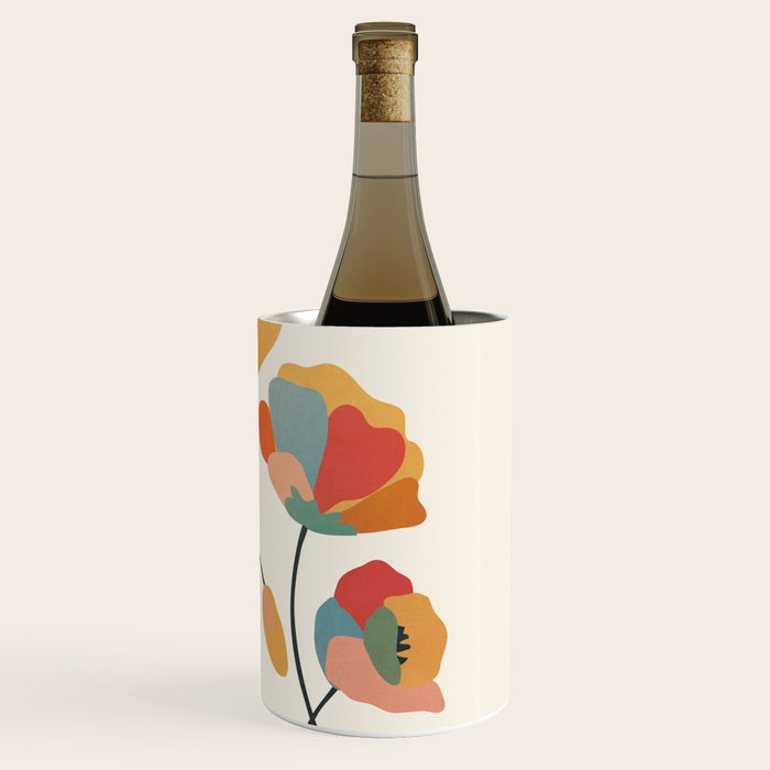 Colorful Flowers Wine Chiller Gallery Image 3