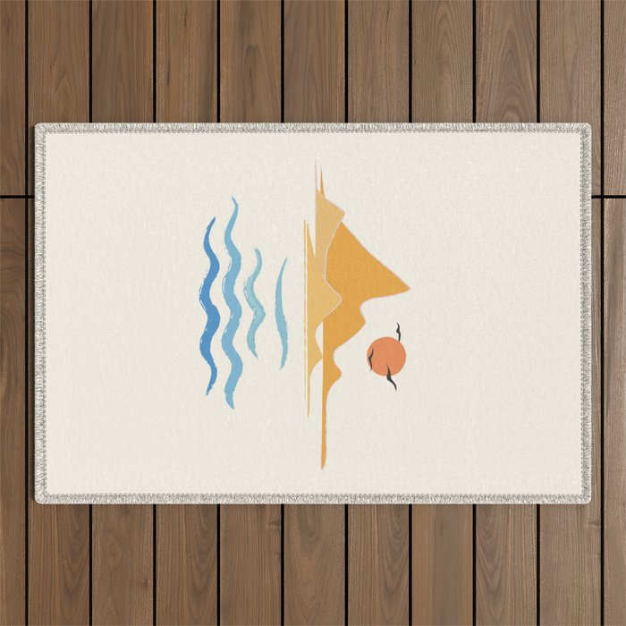 Minimalistic Summer III Outdoor Rug Gallery Image 1
