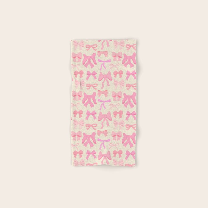 Pink Bows Bath Towel Gallery Image 1