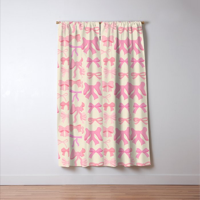 Pink Bows Window Curtain Gallery Image 3