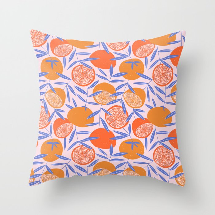 Sweet citrus Throw Pillow Gallery Image 1