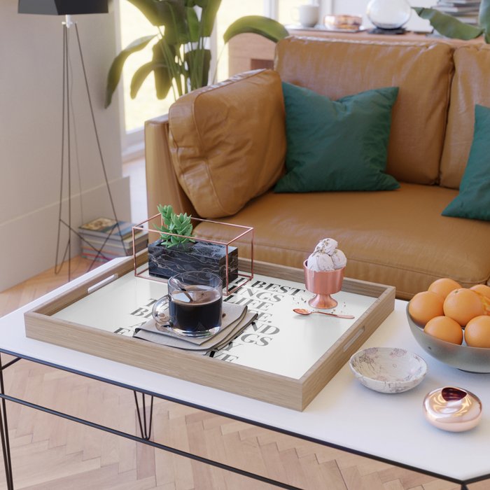 The Best Things In Life, Are Free The Second Best Are Very Expensive Serving Tray Gallery Image 2
