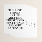 The Best Things In Life, Are Free The Second Best Are Very Expensive Wrapping Paper Gallery Image 3