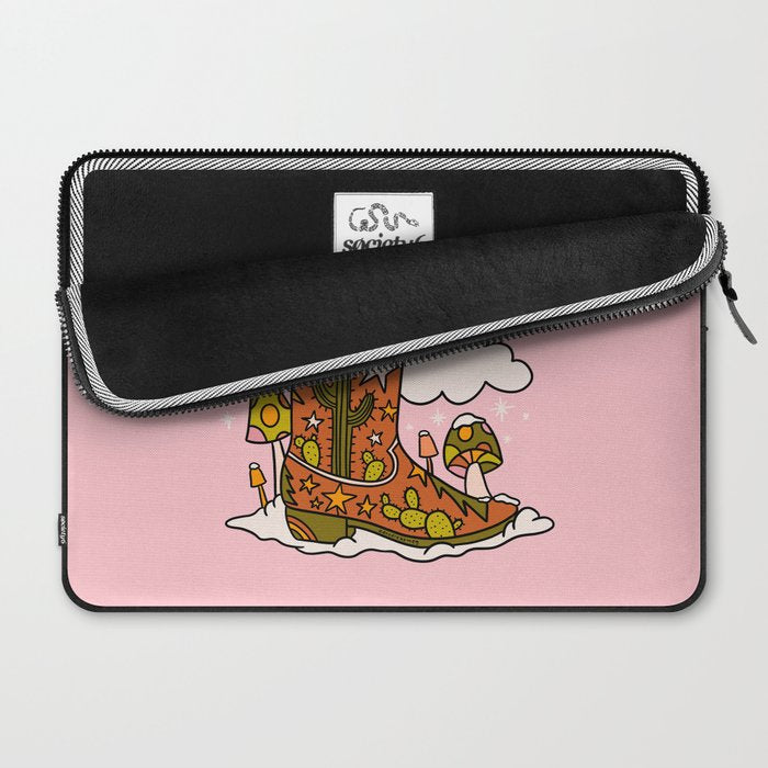 Christmas Cowboy Boots Laptop Sleeve Gallery Image 2