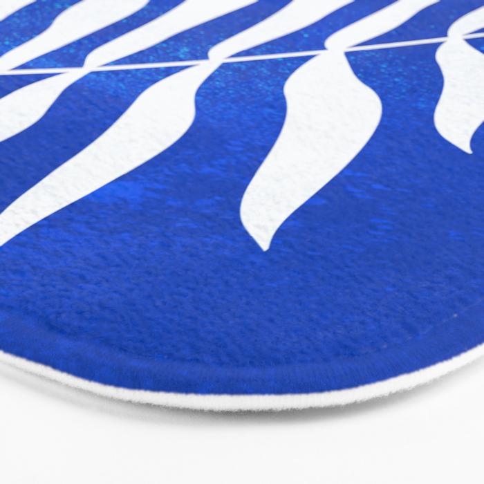 Wild Ferns: Persian Blue Edition Bath Mat Gallery Image 3