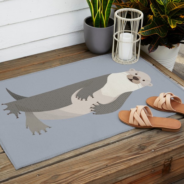 Whimsy Otter Outdoor Rug Gallery Image 2
