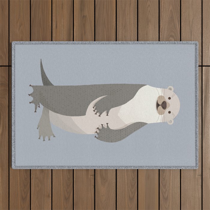 Whimsy Otter Outdoor Rug Gallery Image 1