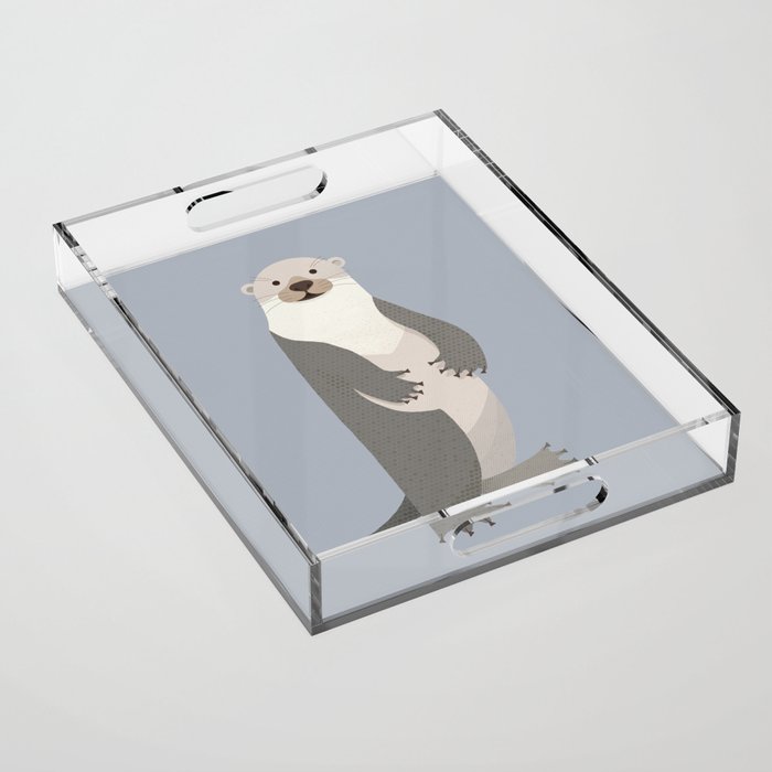 Whimsy Otter Acrylic Tray Gallery Image 1