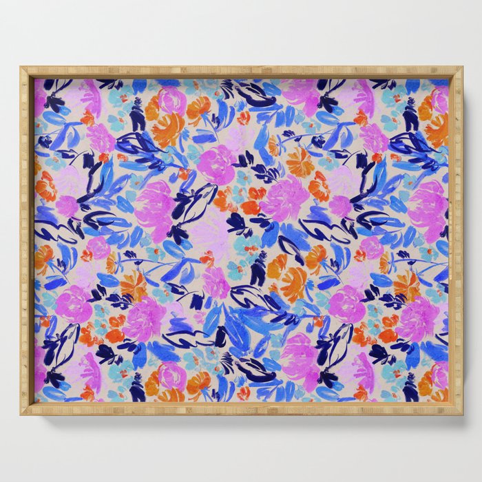 Electric Bloom Serving Tray Gallery Image 1