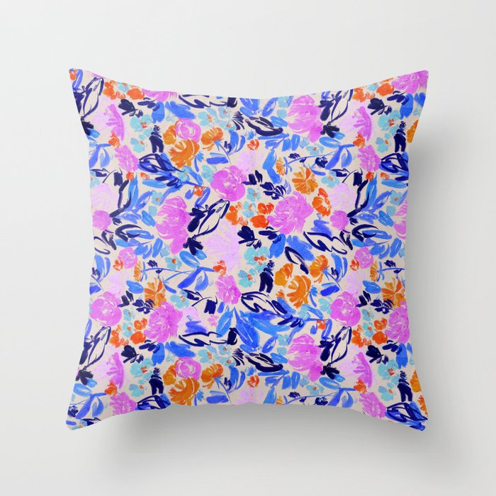 Electric Bloom Throw Pillow Gallery Image 6