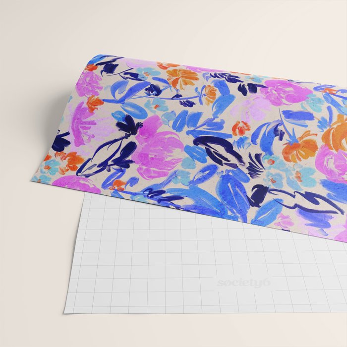 Electric Bloom Wrapping Paper Gallery Image 2