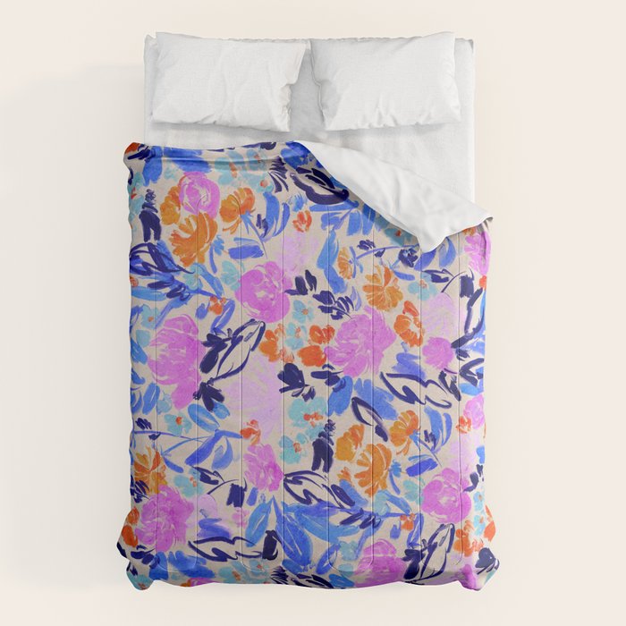 Electric Bloom Comforter Gallery Image 1