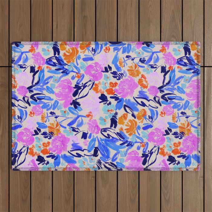 Electric Bloom Outdoor Rug Gallery Image 1