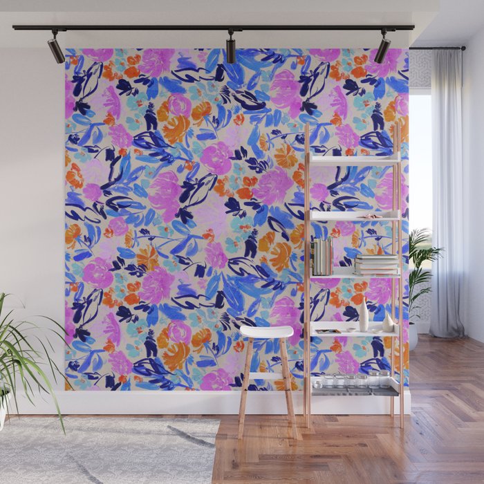 Electric Bloom Wall Mural Gallery Image 1