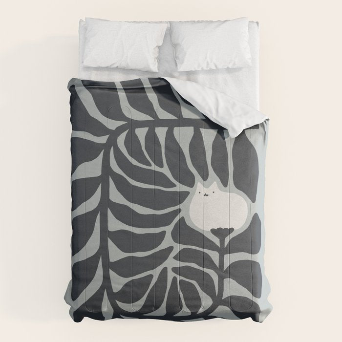 Cat and Plant 81 Comforter Gallery Image 6