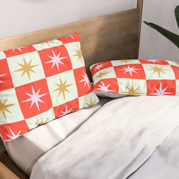 Star Check - Festive Pillow Sham Gallery Image 2