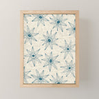 sema cream blue Mini Art Print Gallery Image 1
