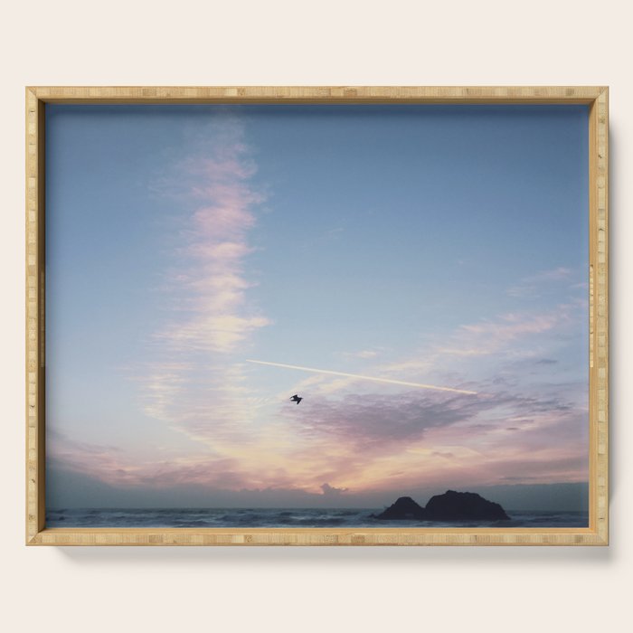 SUNSETS WITH HER II Serving Tray Gallery Image 1