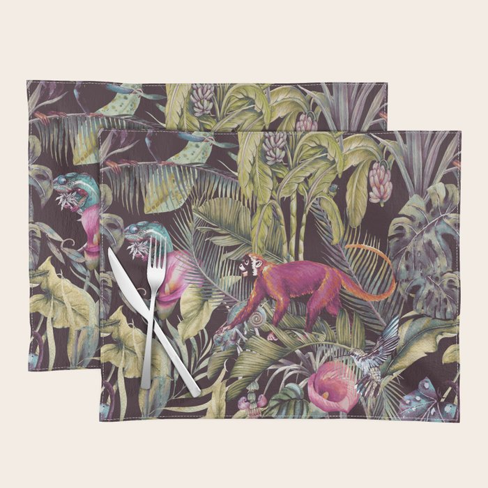 Fantasy in the nocturnal tropical jungle Placemat Gallery Image 1
