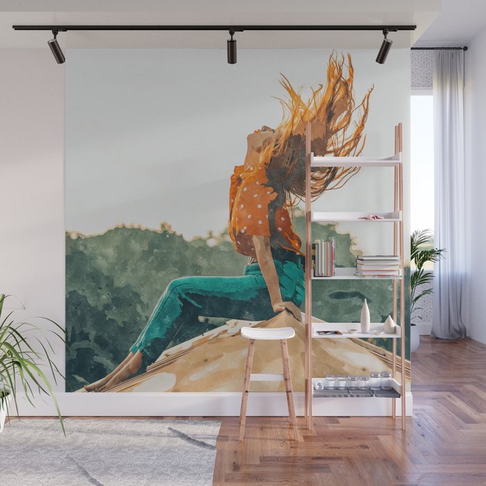 Live Free, Freedowm Woman Empower Painting, Fashion Female Human Rights Wall Mural Gallery Image 1