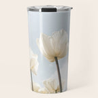 White Tulips In Spring In Holland Photo | Dutch Flowers Art Print |  Europe Travel Photography Travel Mug Gallery Image 1