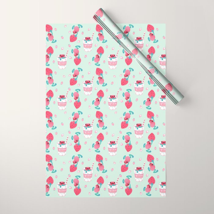 Strawberry poison milk 2 Wrapping Paper Gallery Image 1
