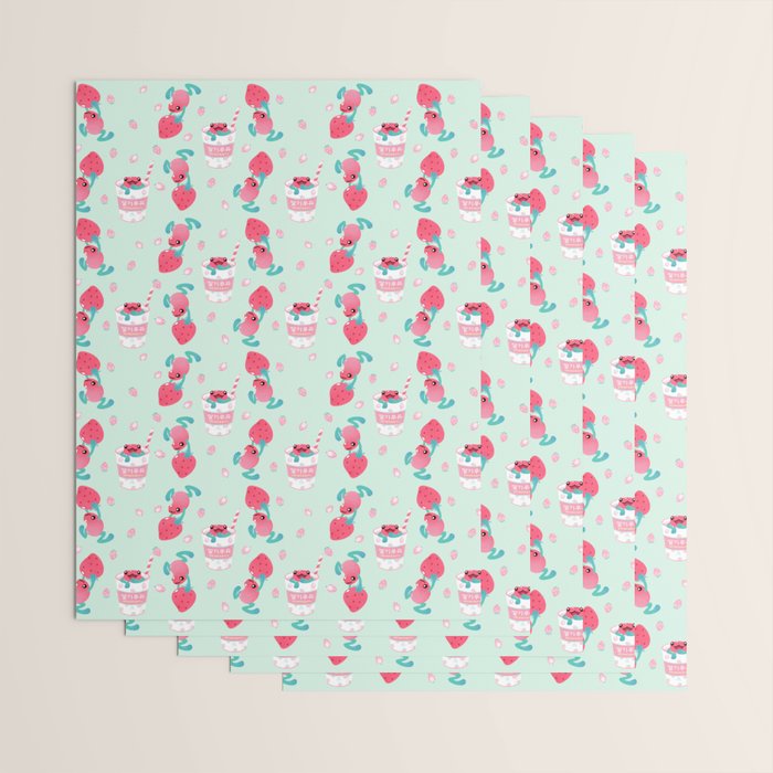 Strawberry poison milk 2 Wrapping Paper Gallery Image 3
