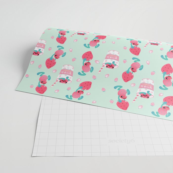 Strawberry poison milk 2 Wrapping Paper Gallery Image 2