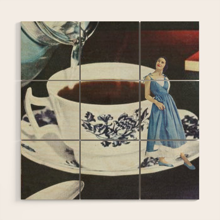 Morning coffee Wood Wall Art Gallery Image 1