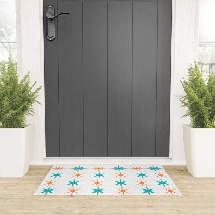 Mid-Century Modern Art Starburst 1.0 Welcome Mat Gallery Image 3
