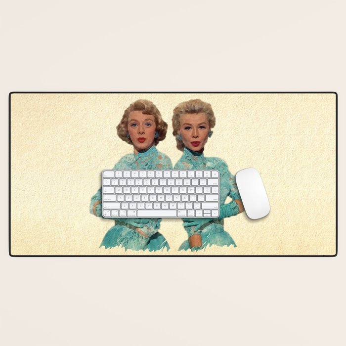Two Different Faces... (Sisters) Desk Mat Gallery Image 1