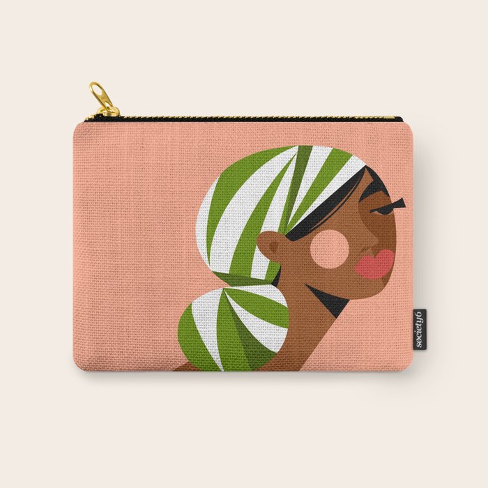 Head Wrapped Beauty Carry All Pouch Gallery Image 1