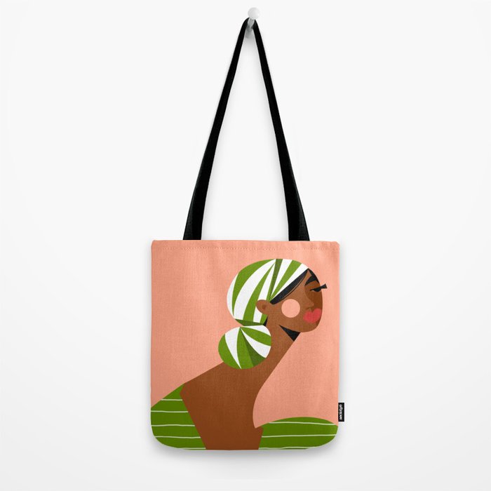 Head Wrapped Beauty Tote Bag Gallery Image 2