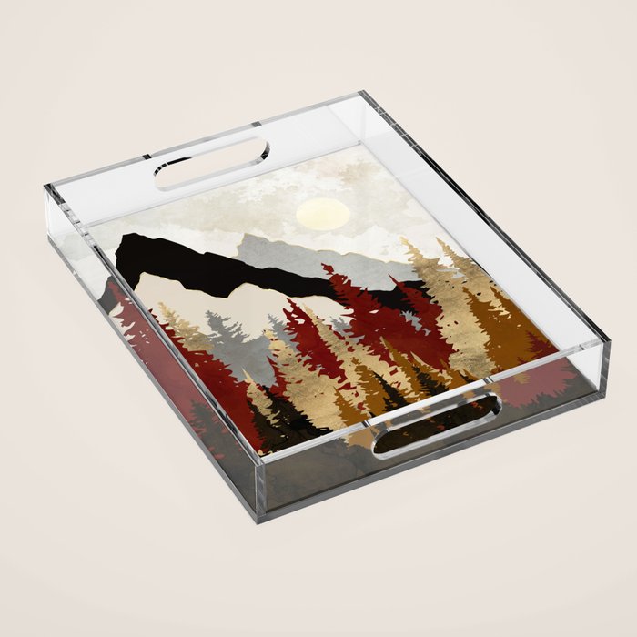Autumn Trees Acrylic Tray Gallery Image 1