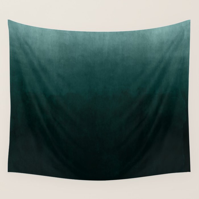 Ombre Emerald Wall Tapestry Gallery Image 1