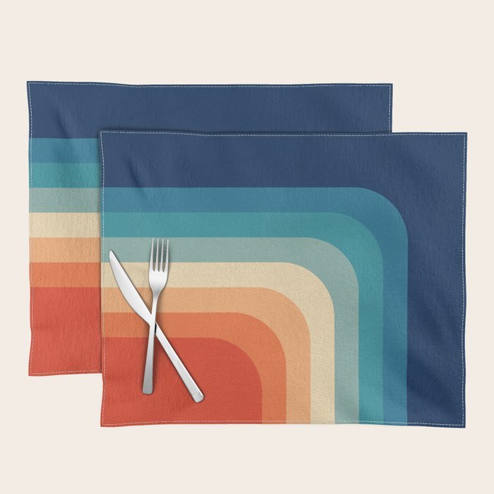 Retro 70s Color Palette III Placemat Gallery Image 1