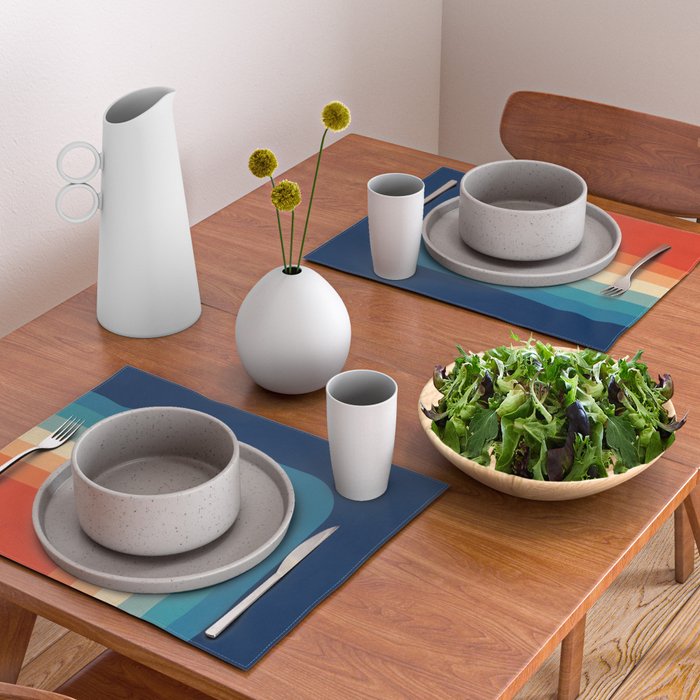 Retro 70s Color Palette III Placemat Gallery Image 2