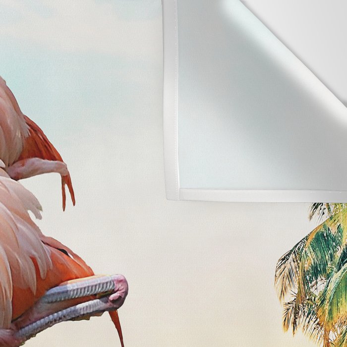 Flamingo Vacay #photography #surrealism Wall Tapestry Gallery Image 3