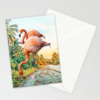 Flamingo Vacay #photography #surrealism Stationery Card Gallery Image 2