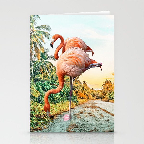 Flamingo Vacay #photography #surrealism Stationery Card Gallery Image 2