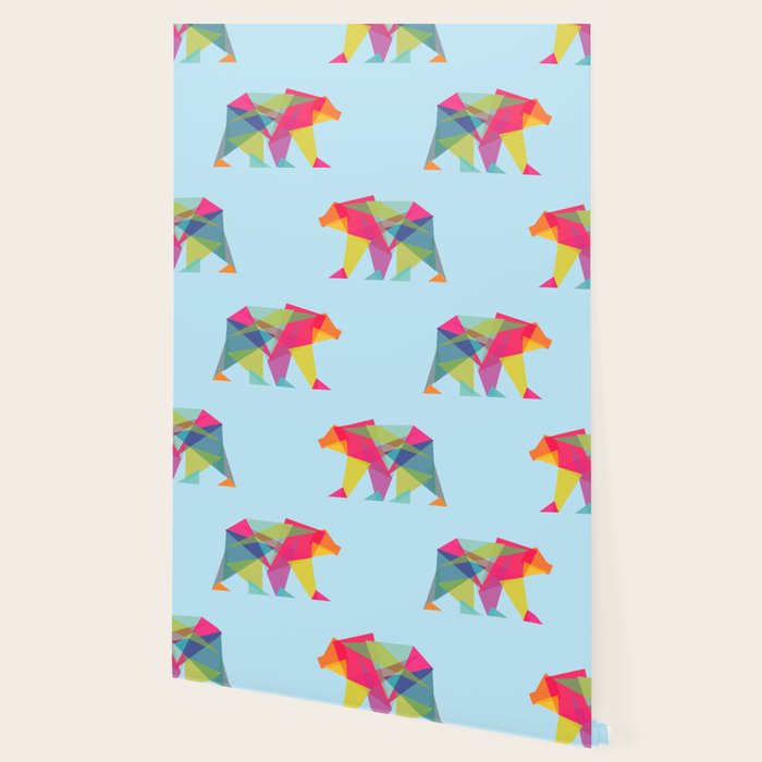 Fractal Bear - neon colorways Wallpaper Gallery Image 2