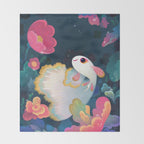 Flower guppy Throw Blanket Gallery Image 2