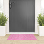 Colorful abstract fun line doodle art pattern Welcome Mat Gallery Image 3